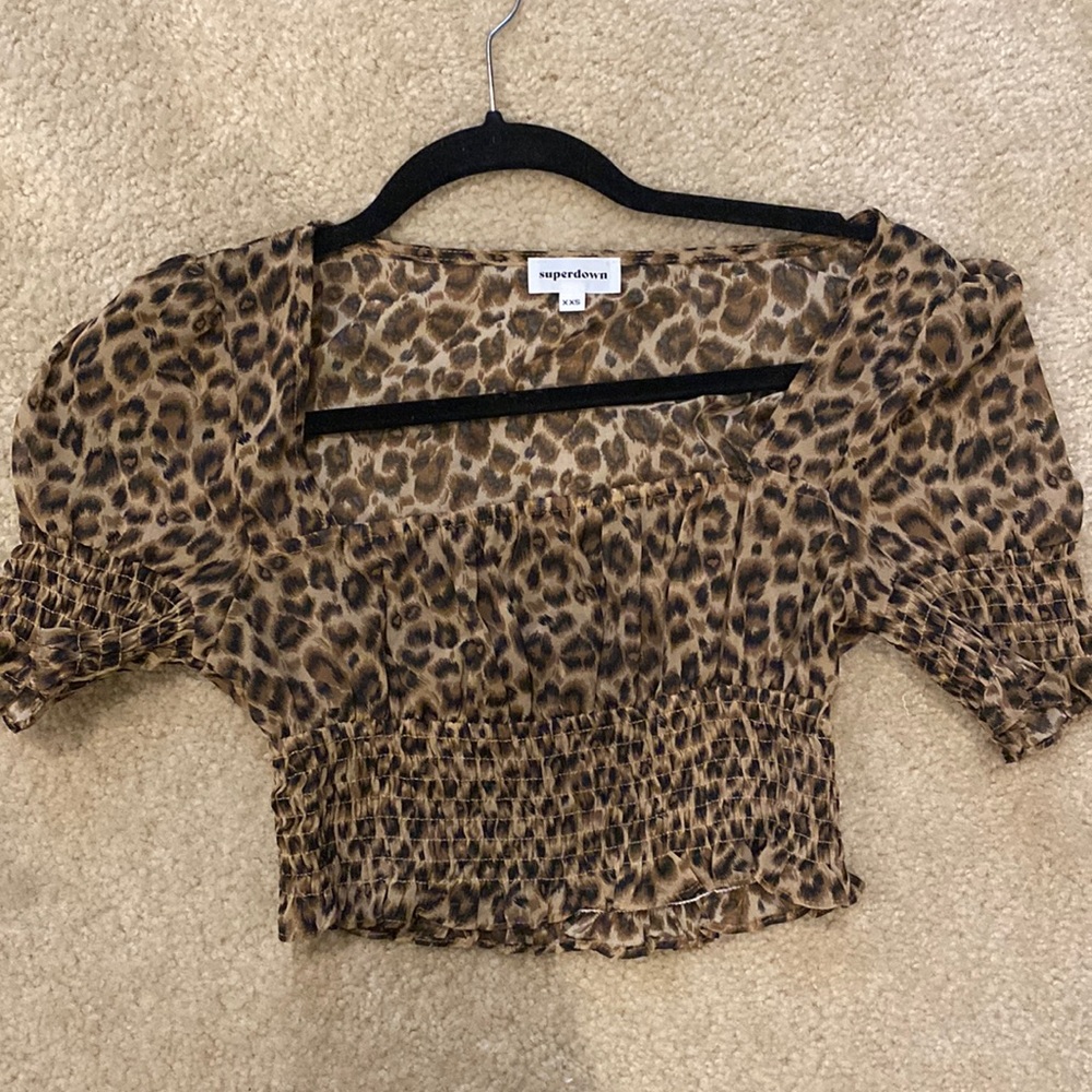 Superdown Lexi Smocked Top